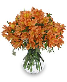 Persimmon Grove Flower Bouquet
