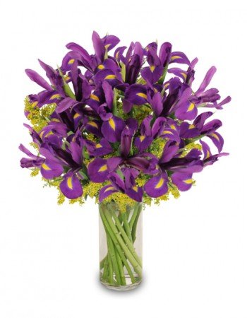 Purple Heart Flower Bouquet