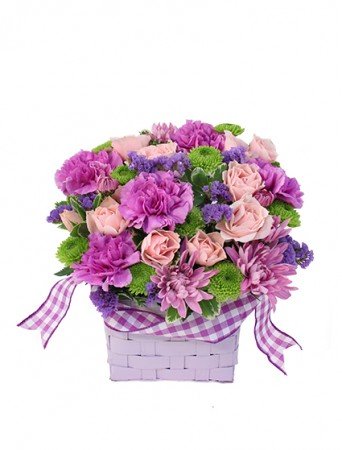 Purple Patchwork Flower Bouquet