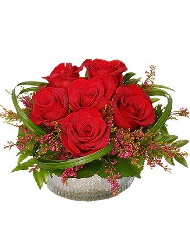 Rosy Red Posy Flower Bouquet