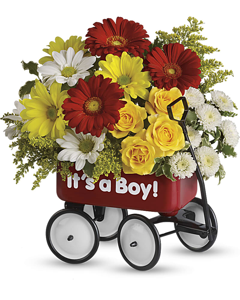 Baby's Wow Wagon By Teleflora - Boy