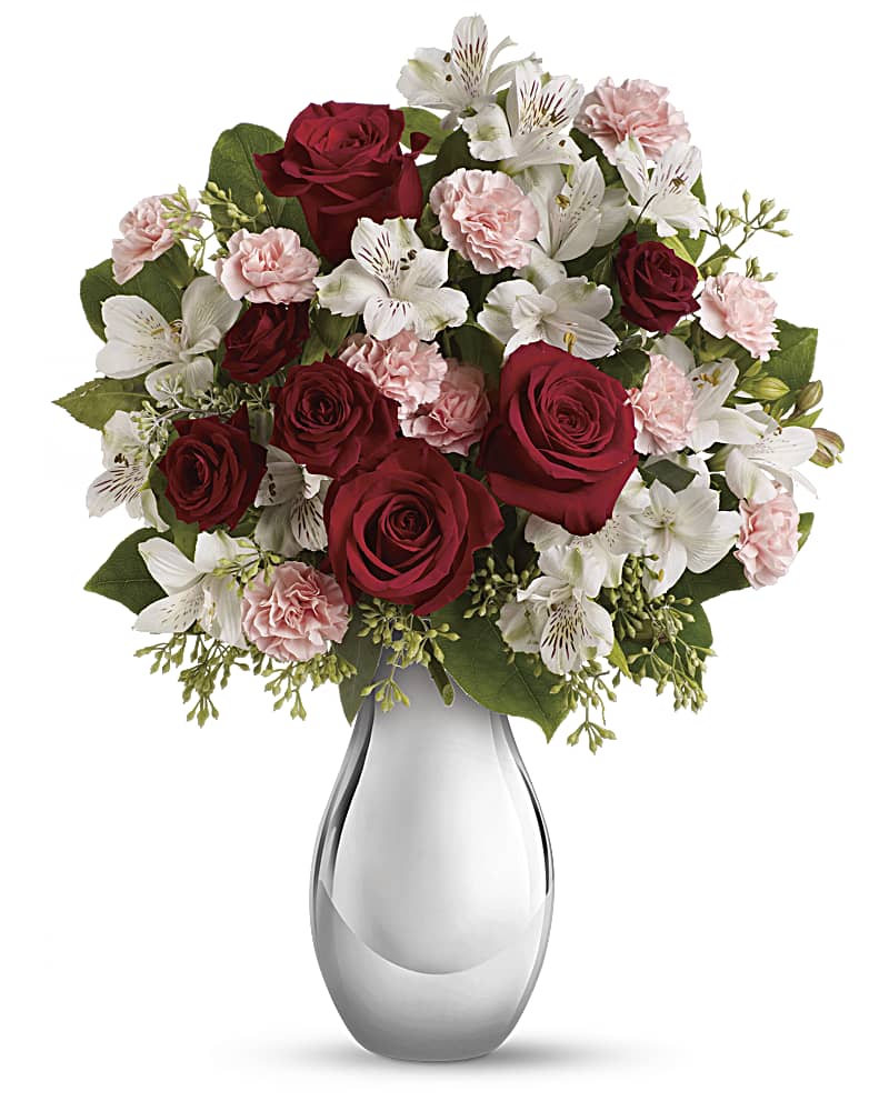 Teleflora's Crazy For You Bouquet With Red Roses