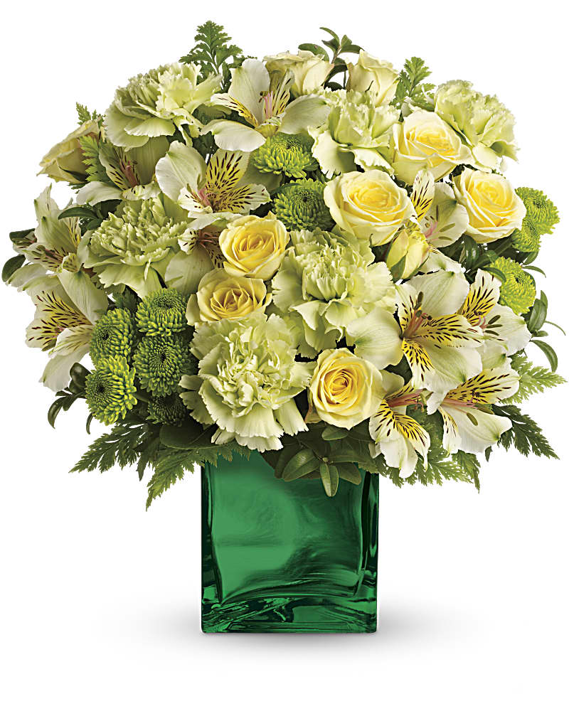 Teleflora's Emerald Elegance Bouquet
 Flower Bouquet