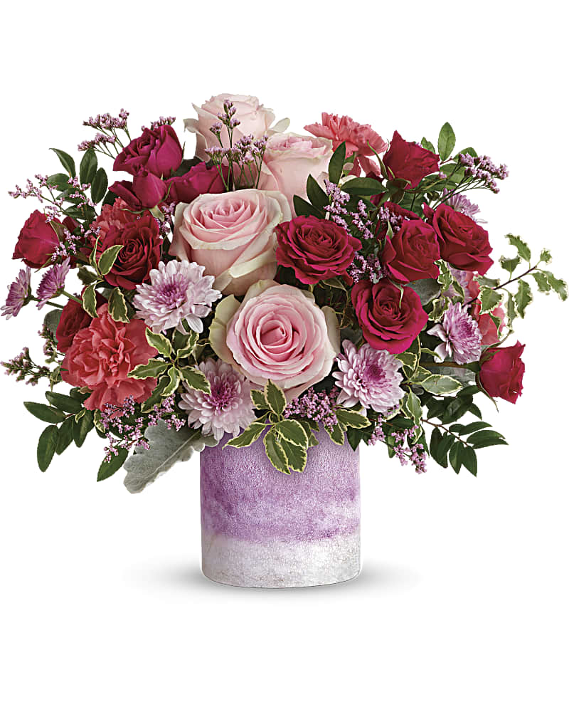 Teleflora's Washed In Pink Bouquet at Vanda Florist