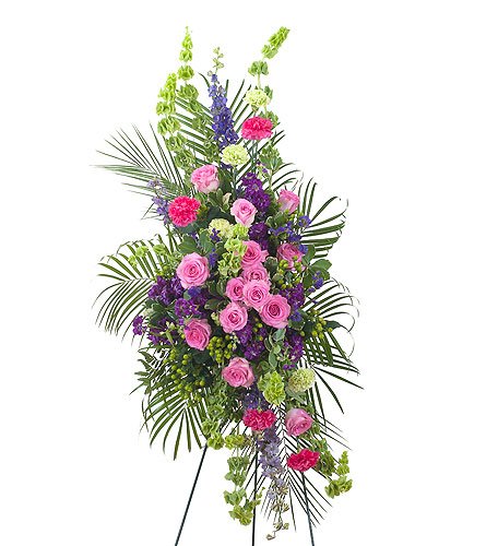 Forever Cherished Standing Spray Flower Bouquet