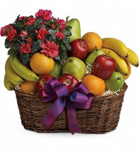 Fruit and Blooms Basket