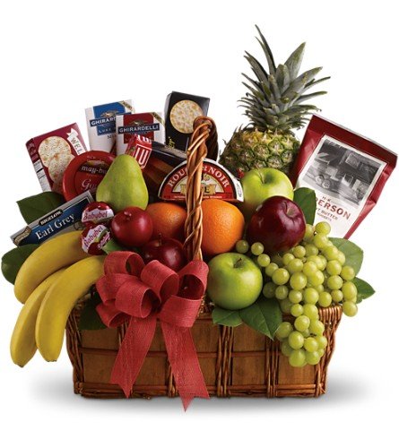 Fruit & Gourmet Basket Arrangement