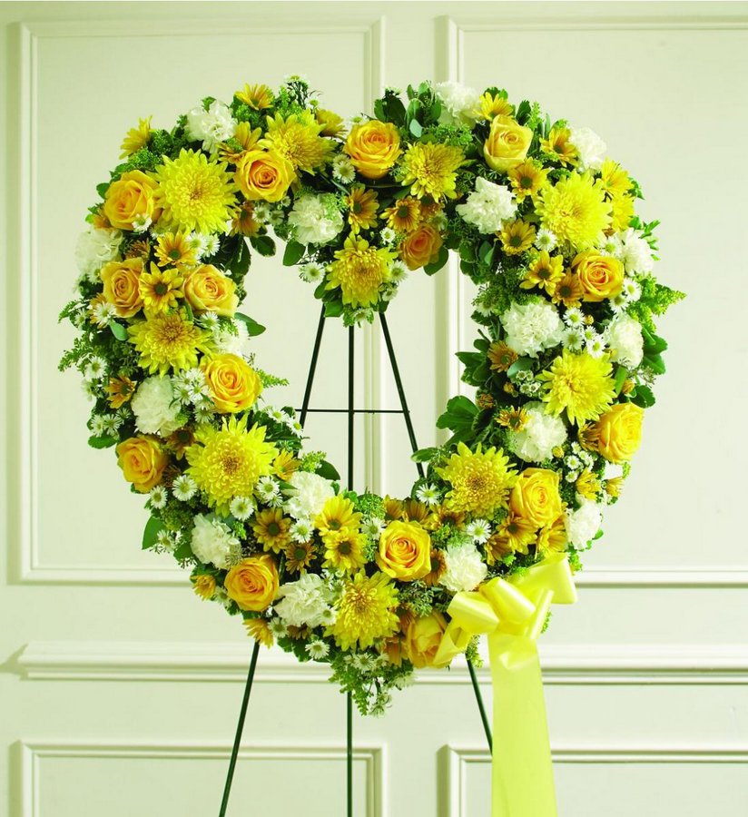 Yellow Open Heart