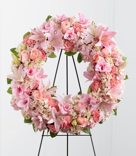 Soft Pink Sympathy Wreath