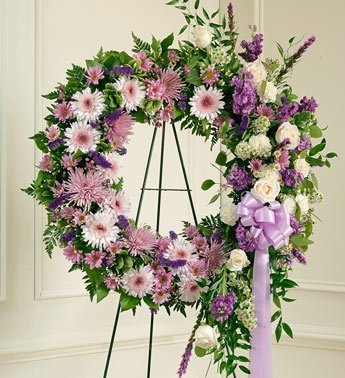 Mixed Lavender Wreath