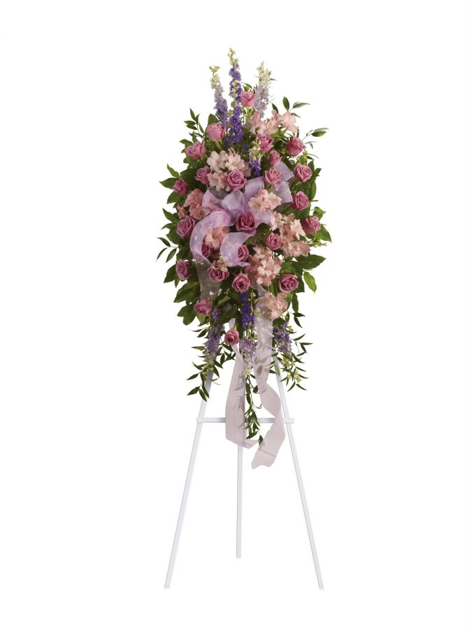 Mixed Pinks Standing Spray