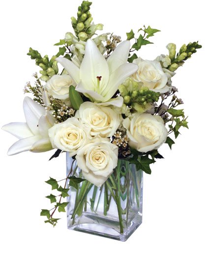 Wonderful White Flower Bouquet