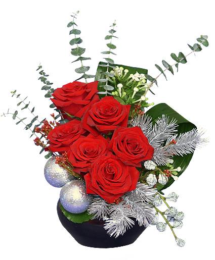 ALL SPRUCED UP Holiday  Bouquet Flower Bouquet