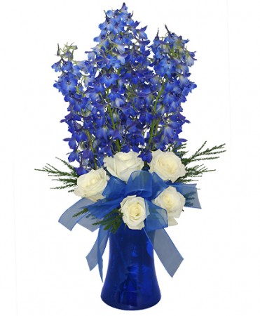 BRILLIANT BLUE  Bouquet Of Flowers Flower Bouquet