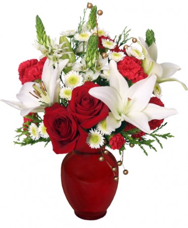 CAPTIVATING CHRISTMAS Holiday Flowers Flower Bouquet