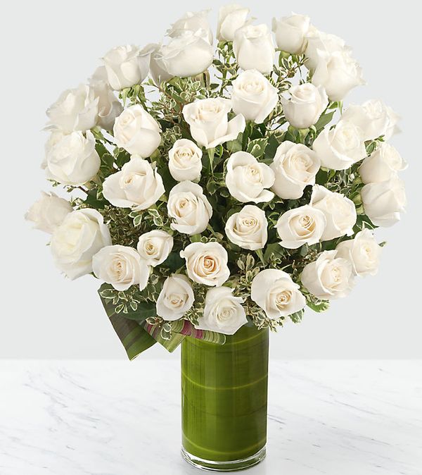 Clarity Luxury Rose Bouquet - 24-inch Premium Long-Stemmed Roses