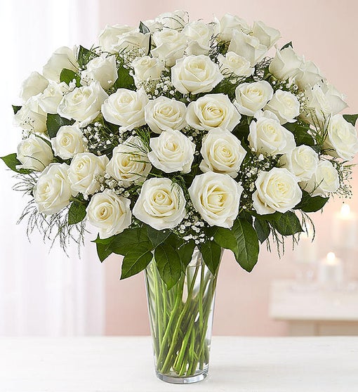 Ultimate Elegance Long Stem White Roses