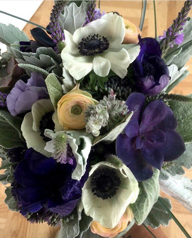 Wildflower Wedding Bouquet & Bout